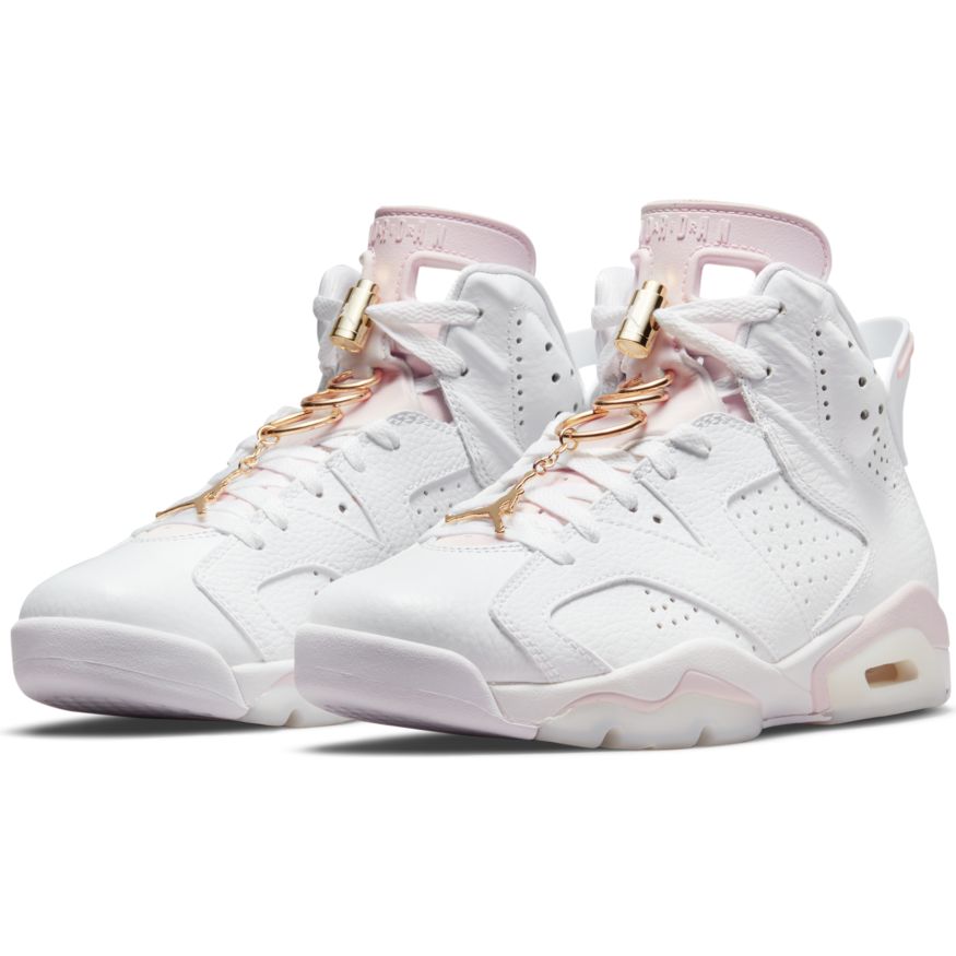 Кецове и обувки Jordan Air Jordan 6 Retro "Gold Hoops" W Бяло | DH9696-100, 1