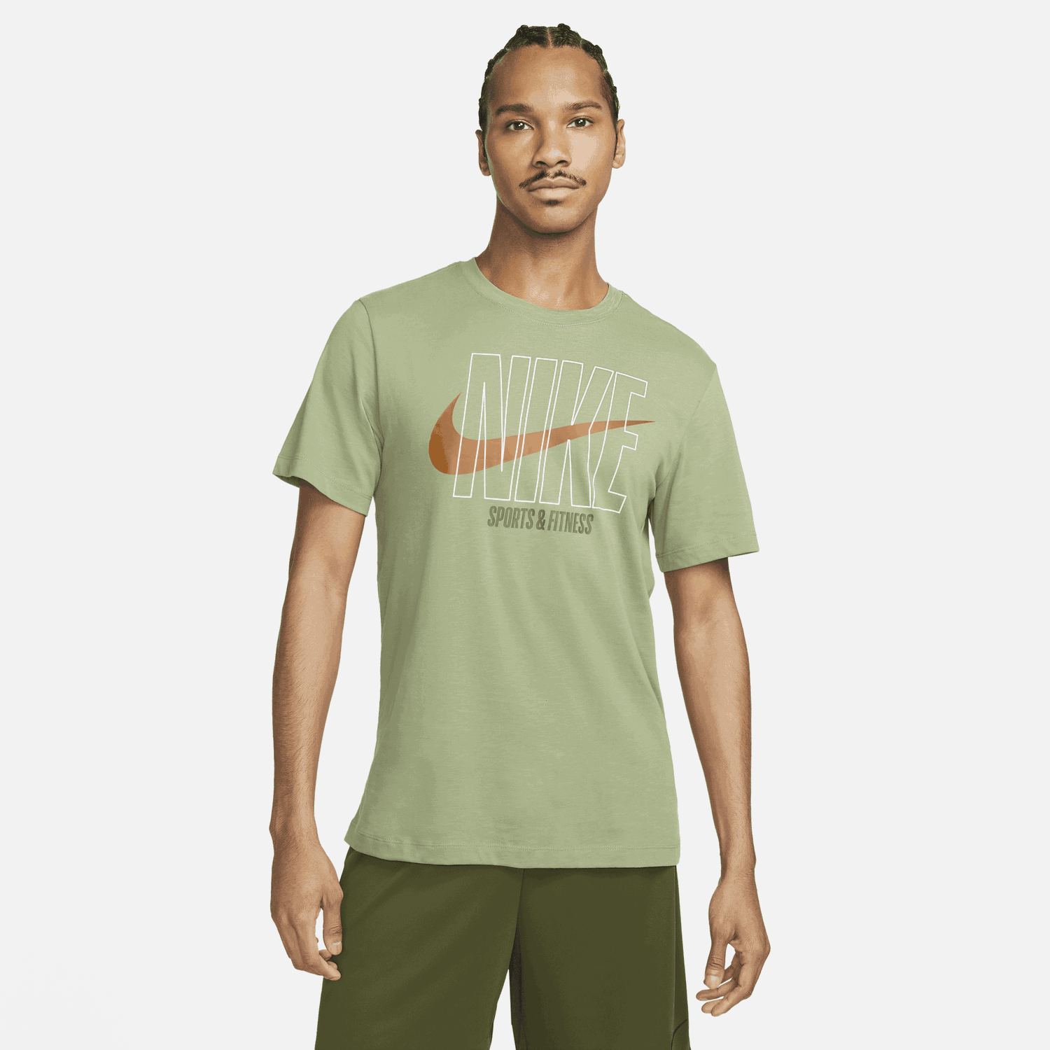 Тениска Nike Dri-FIT Fitness Tee Зелено | DZ2751-386, 0