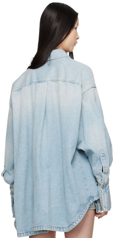 Риза The Attico Attico Oversized Denim Shirt Синьо | 247WCB68 D049, 2