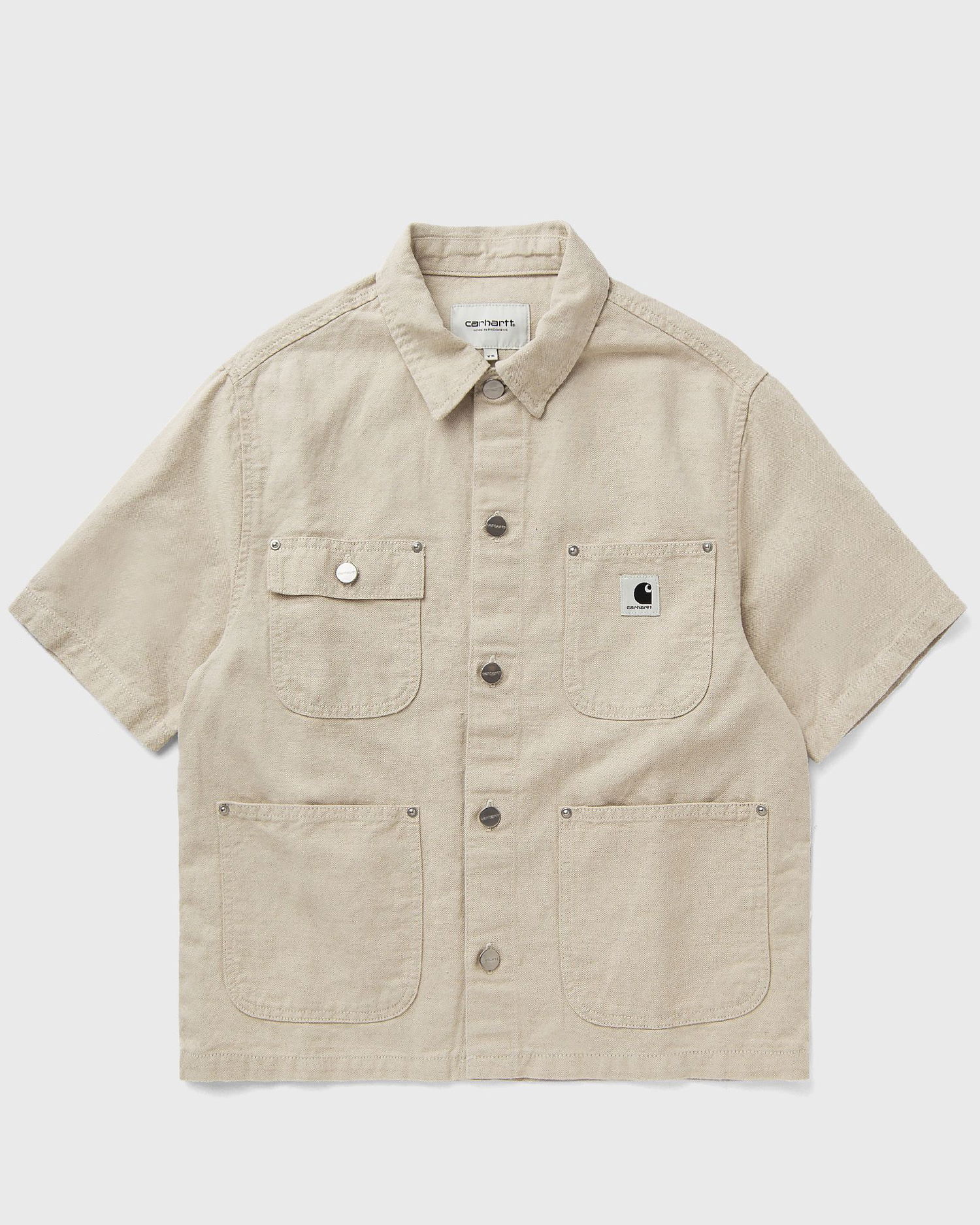 Риза Carhartt WIP Short Sleeve Michigan Shirt Бежово | I035573-05.02, 0