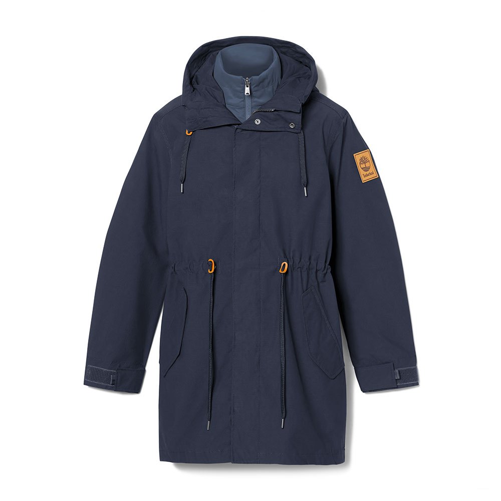 Дъждобран Timberland Snowdon Peak Fishtail Parka Синьо | A6FYH-433, 0