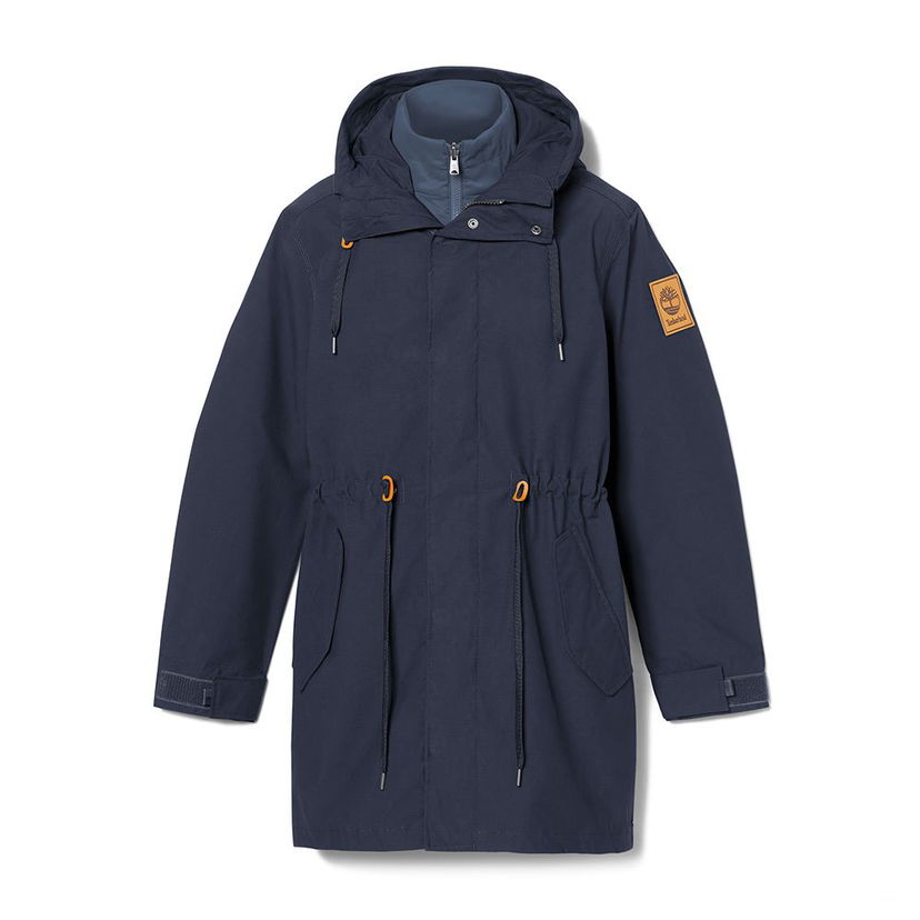 Дъждобран Timberland Snowdon Peak Fishtail Parka Синьо | A6FYH-433