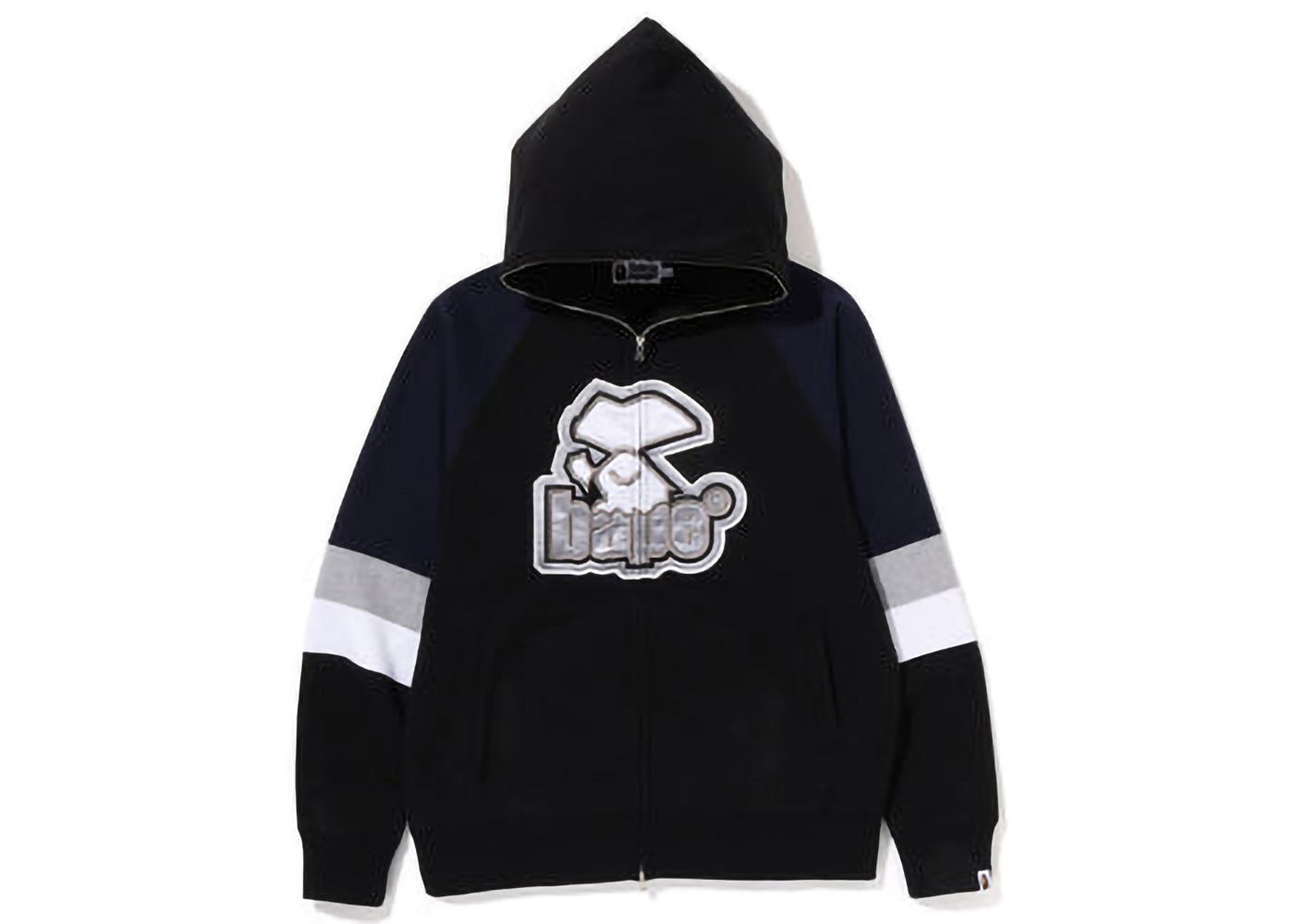 Суитчър BAPE BAPE Hockey Graphic Relaxed Fit Full Zip Hoodie Black Черно | 1I80-115-004, 0