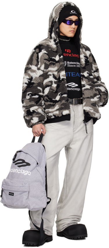 Яке бомбър Balenciaga Balenciaga Ski Zip-Up Fleece Hoodie Многоцветен | 809469-TPQ11-1240, 3