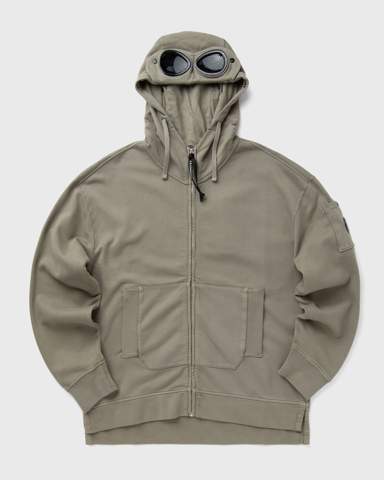 Суитчър C.P. Company Hooded Goggle Sweatshirt Зелено | 19CMSS060A006372G-356, 1