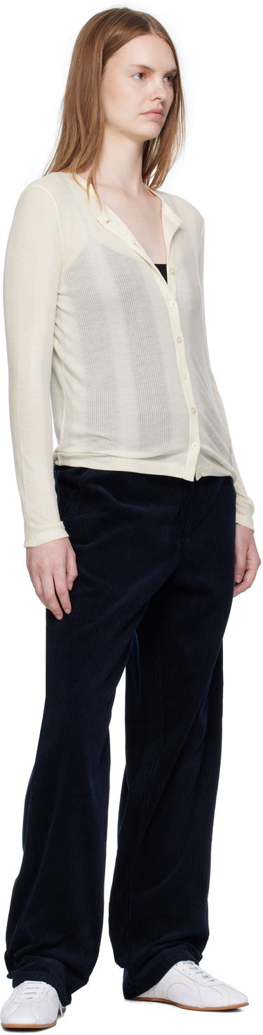 Пуловер A.P.C. A.P.C. Lorie Button Cardigan Бежово | LYAAW-F22331, 3
