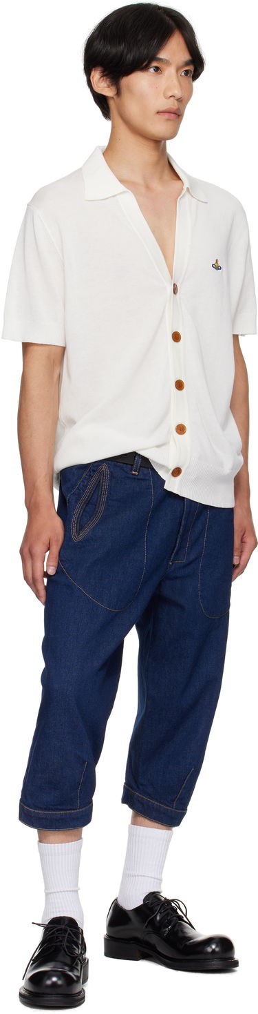 Пуловер Vivienne Westwood Vivienne Westwood Cotton Polo Cardigan Бяло | 2701001D-Y003F-, 3
