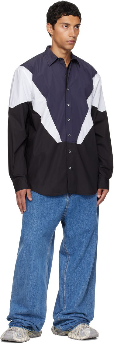 Риза VETEMENTS Vetements Tracksuit Panel Shirt Многоцветен | UH76SH860BN, 3