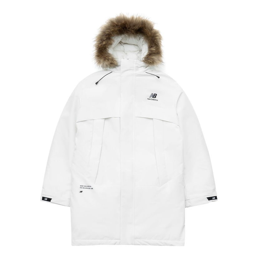 Парка New Balance Long Down Jacket Бяло | 5PC44303-IV