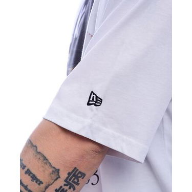 Тениска New Era New Era MLB NY Yankees Script Graphic Tee Бяло | 60596279, 2