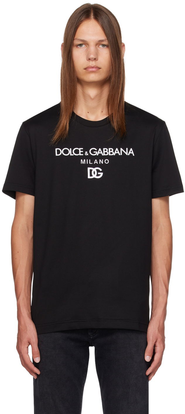 Тениска Dolce & Gabbana Black 'D&G' T-Shirt Черно | G8PD7ZG7B9X