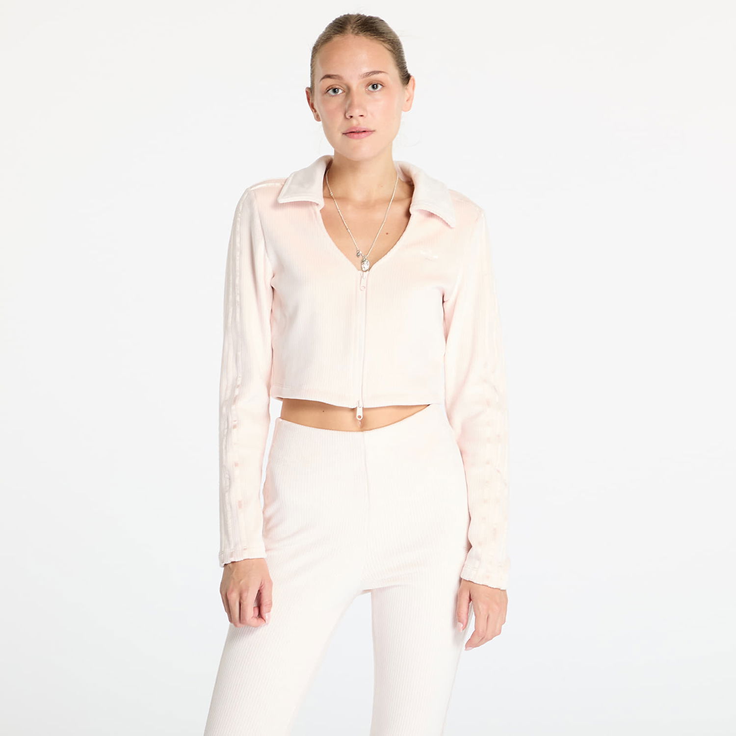 Суитчър adidas Originals Rib Cardigan Wonder Aqua Бежово | JN3018, 0