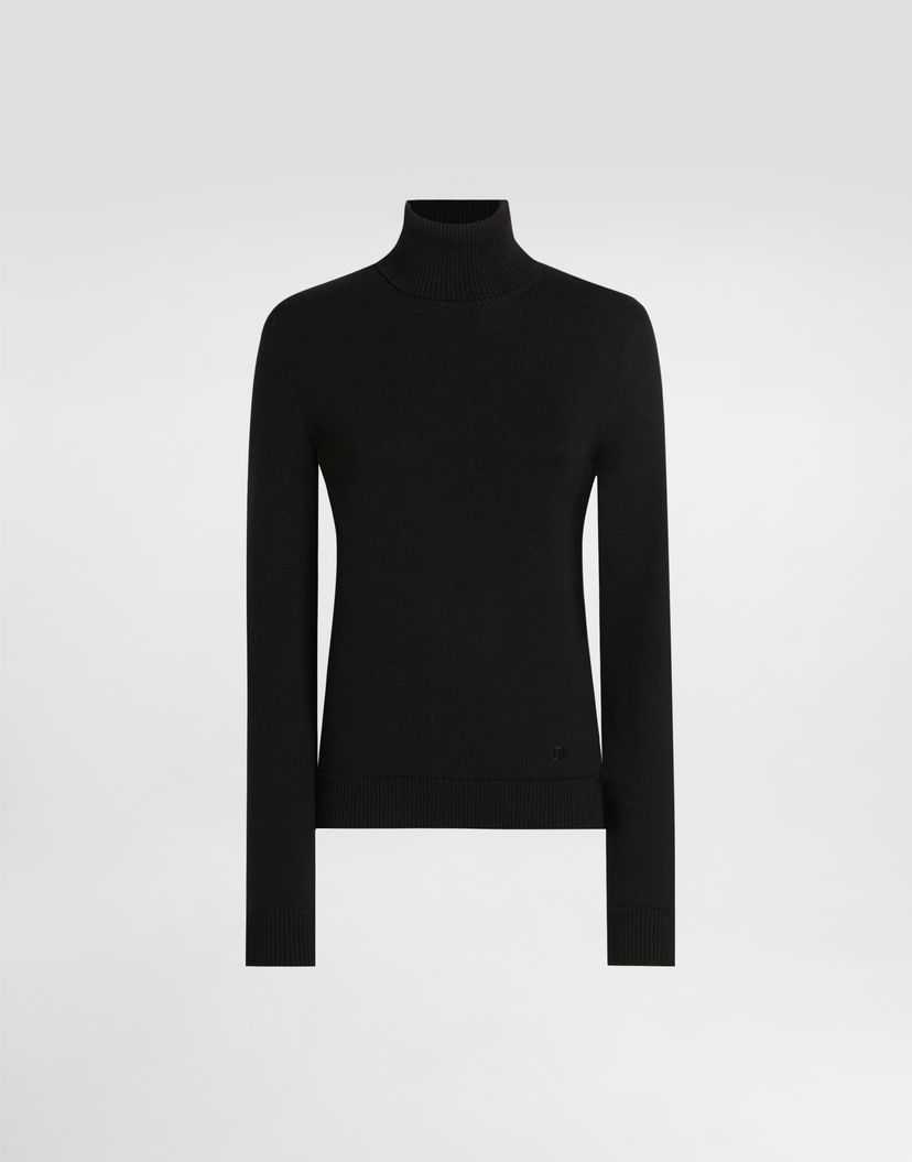 Пуловер Dolce & Gabbana Dolce & Gabbana Wool Turtleneck Pullover Черно | FXW13ZJCVXNN0000