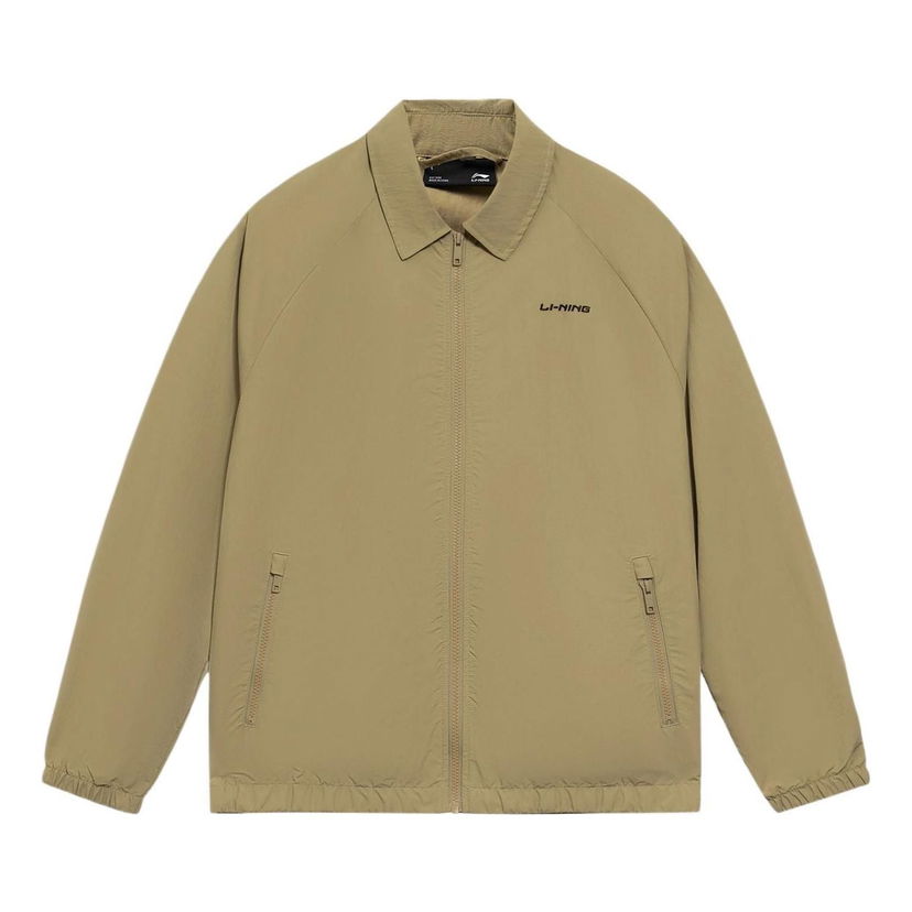 Яке бомбър Li-Ning Men's Lightweight Zip Up Jacket Бежово | AJDS853-3