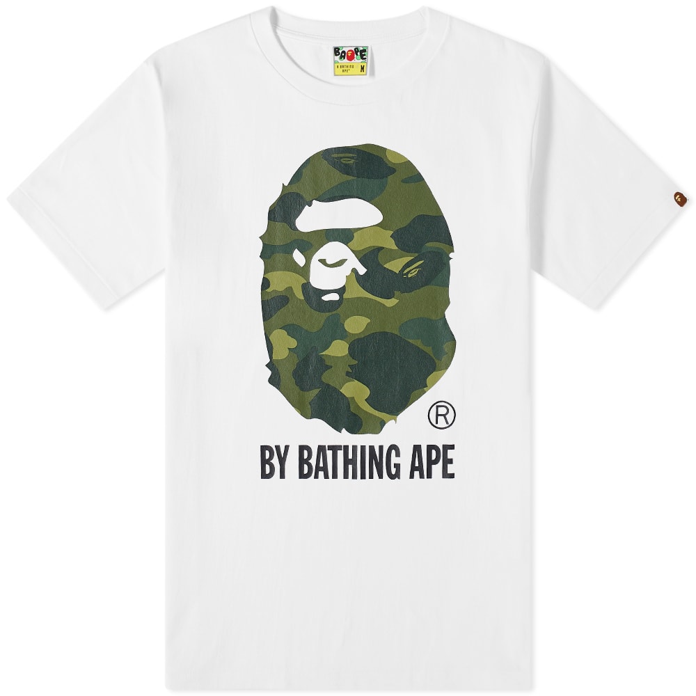 Тениска BAPE A Bathing Ape Color Camo By Bathing Ape Tee Бяло | 001TEI801014M-WGR, 0