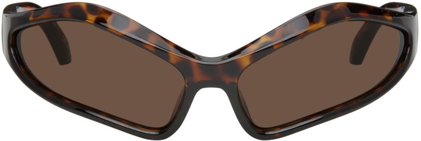 Слънчеви очила Balenciaga Brown Fennec Oval Sunglasses Кафяво | BB0314S-002