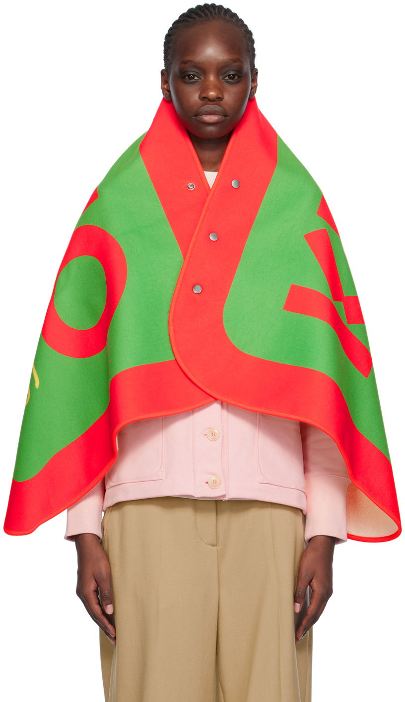 Шал KENZO Paris Blanket Scarf Зелено | FC68CU006PEC, 0