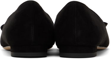 Облекло Manolo Blahnik Manolo Blahnik Maysale Suede Ballerina Flats Черно | 322-2402, 1
