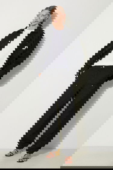 Карго панталони Carhartt WIP Double Knee Cotton Canvas Relaxed Fit Pants Черно | I033573 8902, 4