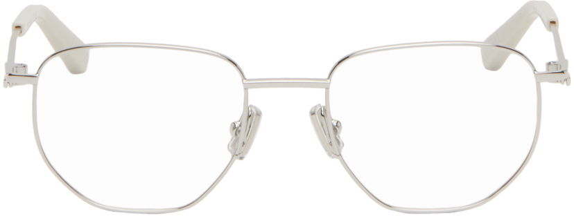 Слънчеви очила Bottega Veneta Round Glasses Сиво | BV1301O