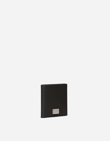 Портфейл Dolce & Gabbana Dauphine-print Calfskin Bifold Card Holder Черно | BP3324AG21980999, 1