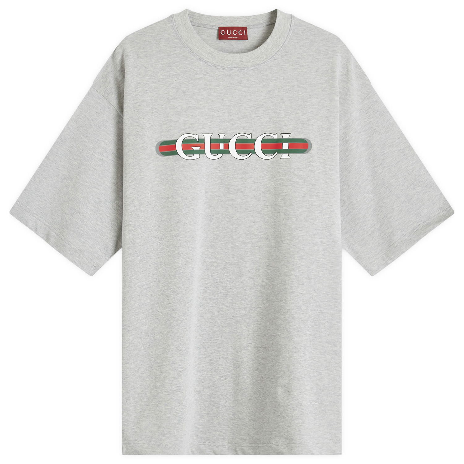 Тениска Gucci Web Logo T-Shirt Сиво | 784361-XJGM9-1230, 0
