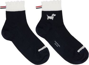 Чорапи Thom Browne Pointelle Stitch Hector Crew Socks Сиво | FAS240A-Y3011, 3