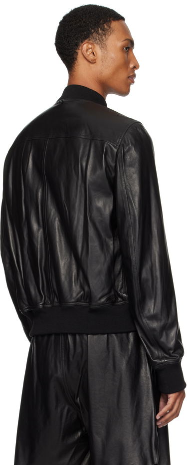 Яке бомбър Rick Owens Rick Owens Bauhaus Flight Leather Bomber Jacket Черно | RU02E1749 LBY, 2