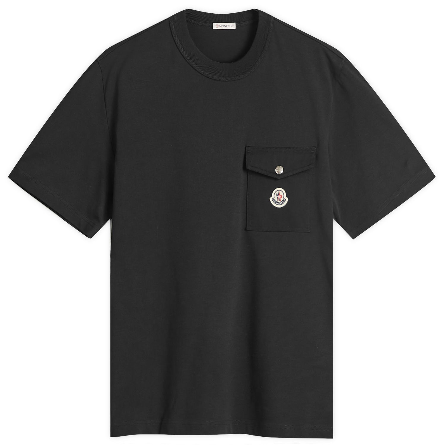 Тениска Moncler Men's Heavy Cotton Pocket T-Shirt, Size Small, Moncler Черно | 8C000-32-89AVF-999, 0