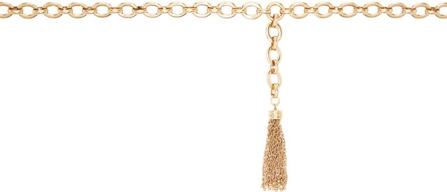 Chloé 'The Chloé Pompoms' Chain Belt with Tassel