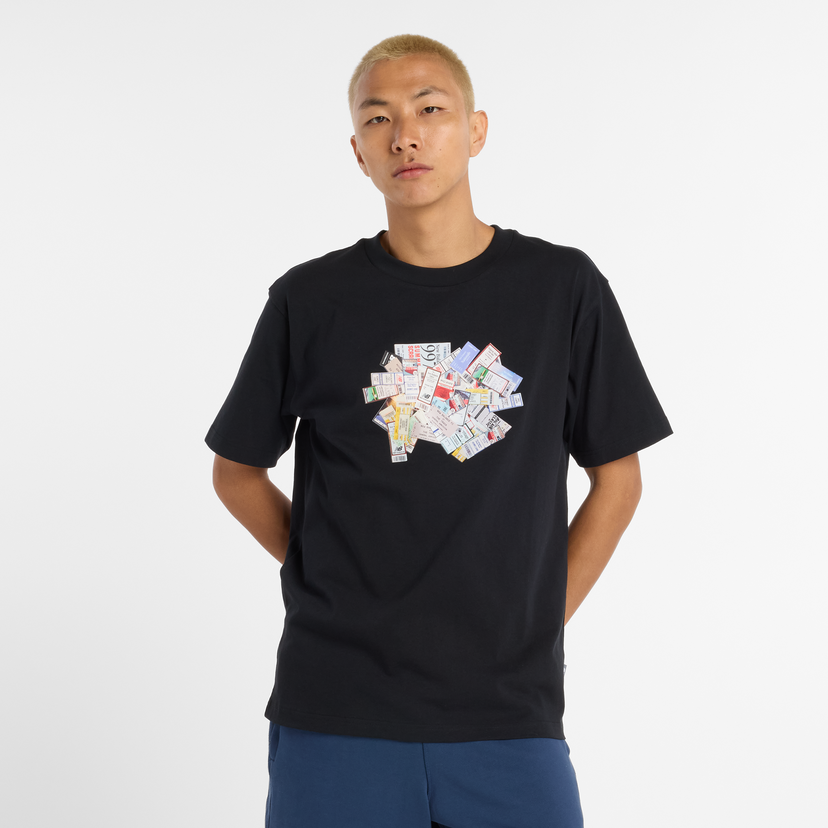 Тениска New Balance Printed T-Shirt Черно | NBMT53905BK