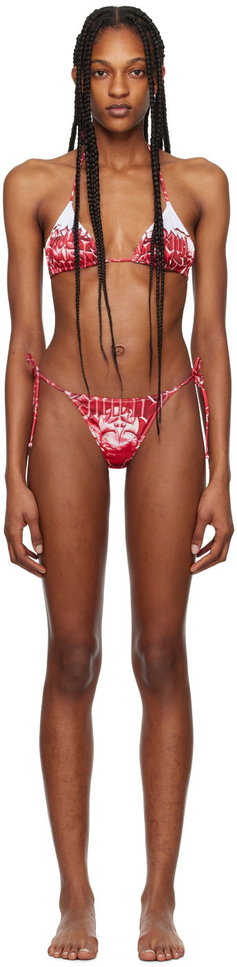 Бански Jean Paul Gaultier Jean Paul Gaultier 'The Diablo' Print Bikini Червено | 24/25-F-BS005-J539-0130, 0