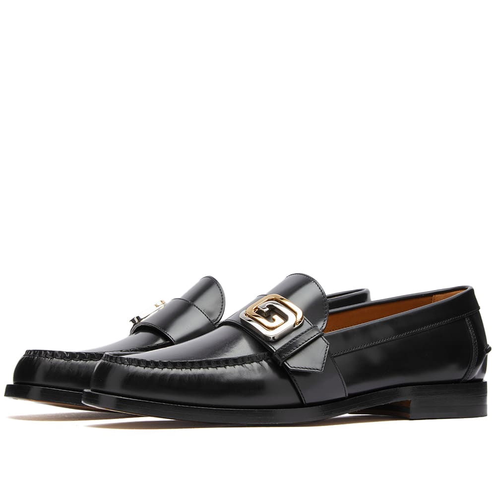 Кецове и обувки Gucci Men's GG Buckle Loafer Black Черно | 723631-17X00-1000, 0