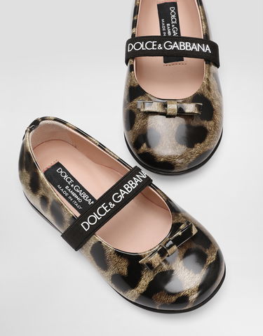 Аксесоари Dolce & Gabbana Dolce & Gabbana Printed Shiny Calfskin Ballet Flats Многоцветен | D20093AM568HA93M, 3