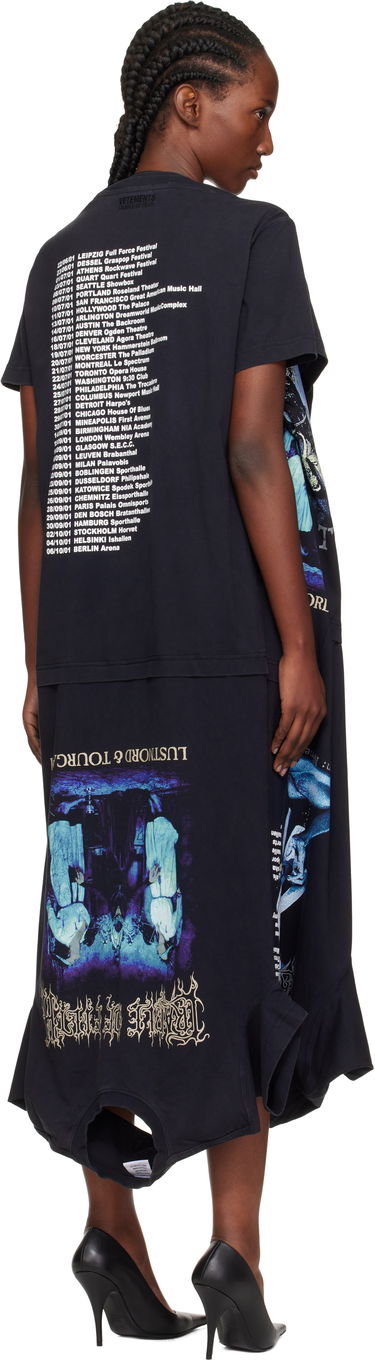 Pокля VETEMENTS Vetements Cradle of Filth Multi T-Shirt Maxi Dress Черно | WCF76DR995B, 2