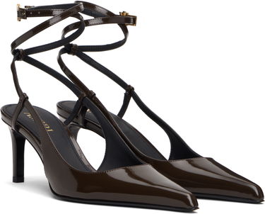Бижута AMIRI AMIRI 'MA' Kitten Heel Pumps Кафяво | AWFOPP1001, 3