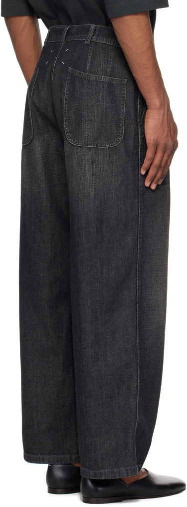 Дънки Maison Margiela Maison Margiela Distressed Wide-Leg Jeans Черно | S50KA0693 M30025, 2
