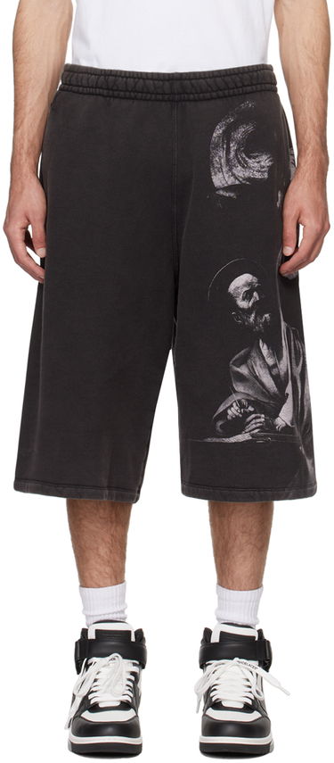 Къси панталони Off-White Gray S.Matthew Shorts Черно | OMCI016C99FLE0011077, 0