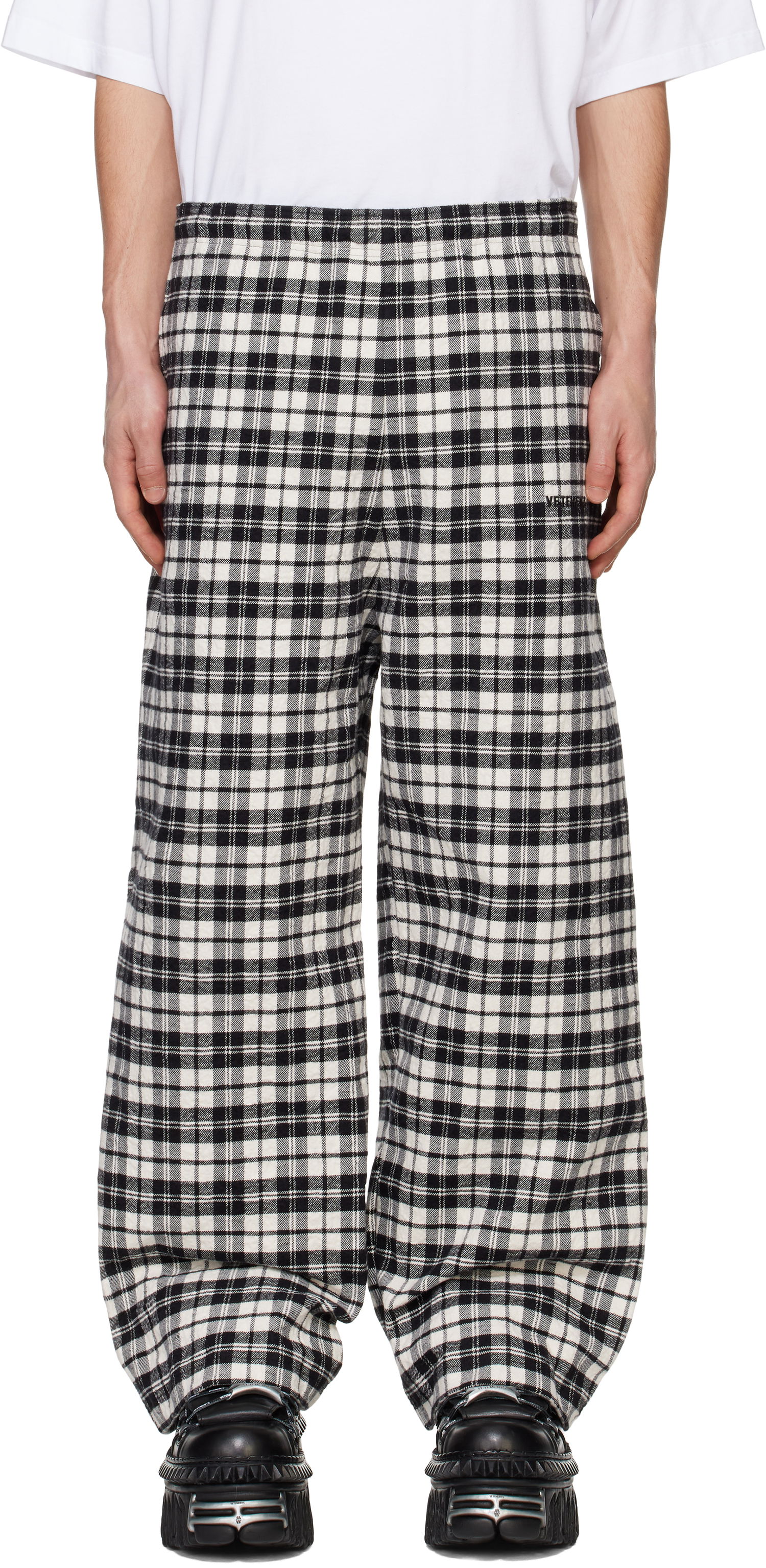 Панталони VETEMENTS Vetements Metalized Wrinkled Pyjama Trousers Многоцветен | UA66PA120B, 0