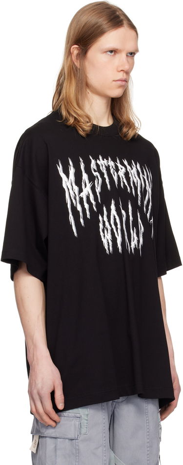 Тениска Mastermind WORLD Mastermind World Oversized Death Metal T-Shirt Черно | MW25S14-TS054-022, 1