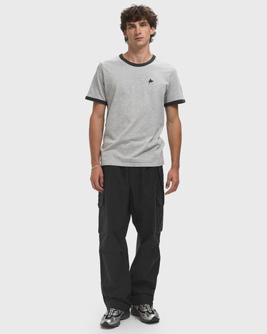 Ringer Tee with Embroidered Logo, 2