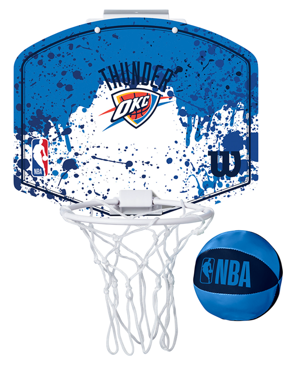 Спортна екипировка Wilson Tennis Oklahoma City Thunder NBA Team Mini Hoop Синьо | wtb1302ok, 0