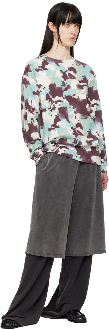 Тениска BAPE A Bathing Ape Map Camo Long Sleeve T-Shirt Многоцветен | 001LTL302001L, 3