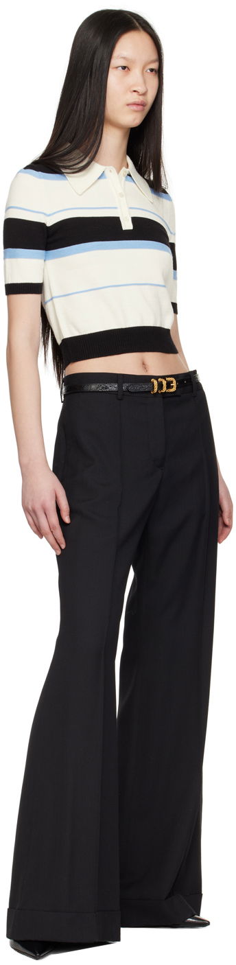 Колани BY FAR Katina Circular Buckle Leather Belt Черно | 21PFKTNWBLCCE, 2