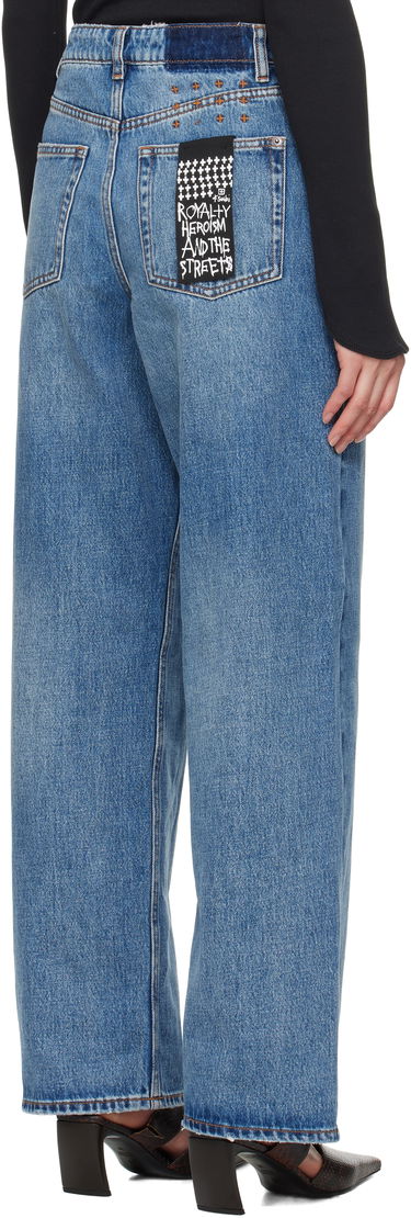 Дънки Ksubi Ksubi Empire Wide Leg Jeans Синьо | WSP25DJ023, 2