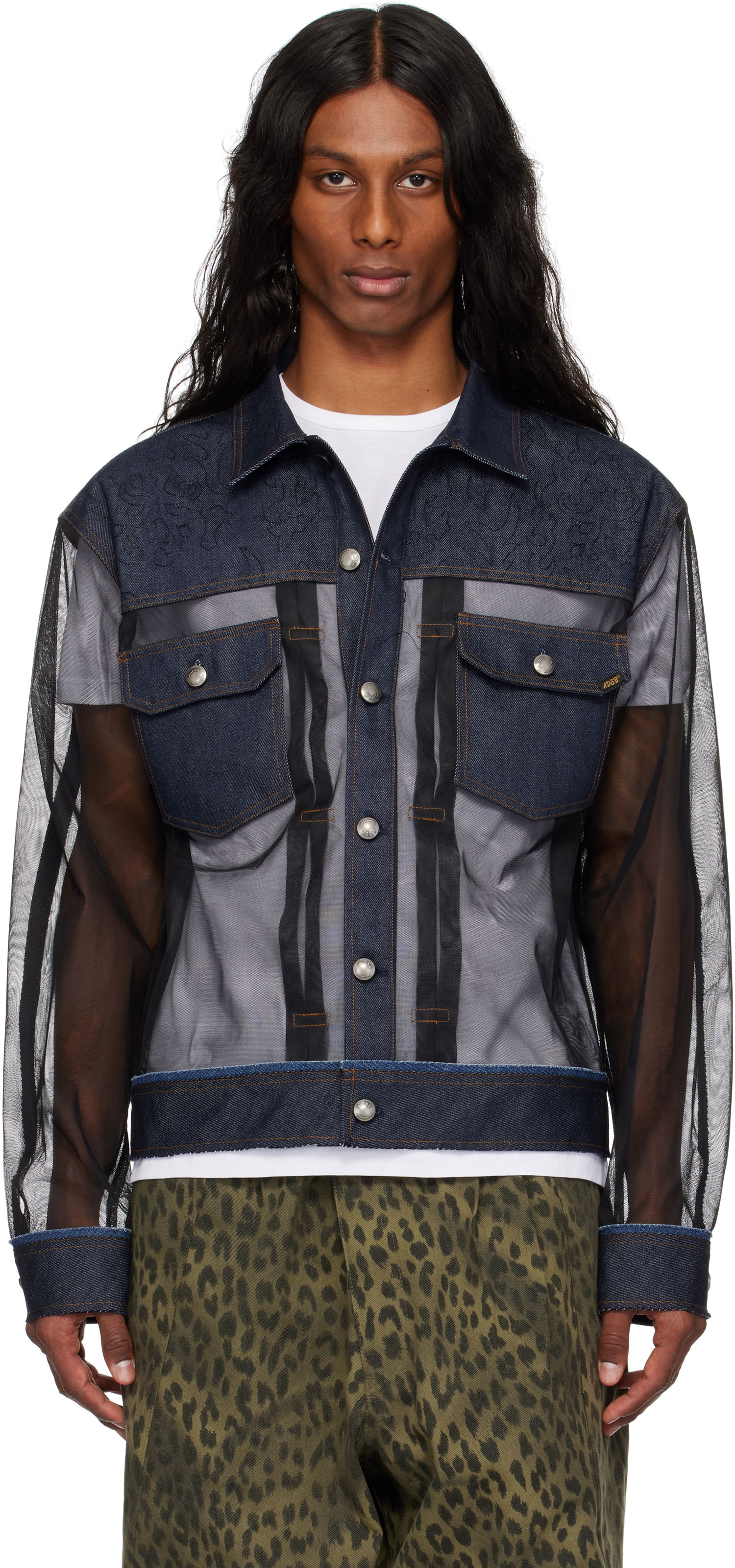 Яке Andersson Bell Andersson Bell Tonny Sheer Denim Jacket Синьо | awa695m, 0