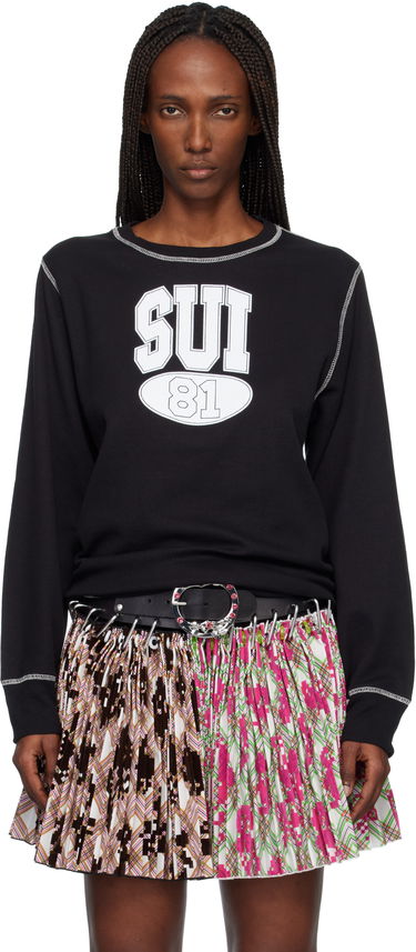 Тениска Anna Sui Anna Sui 'Sui 81' Ribbed Thermal Long-Sleeve T-shirt Многоцветен | T1026B1, 0