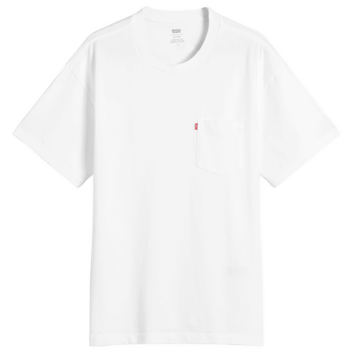 Тениска Levi's Men's Red Tab Heavyweight Pocket Tee Бяло | A8605-0000-WHT, 1