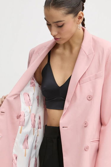 Яке Fiorucci Fiorucci Double-Breasted Blazer Розово | W01FMBDO059WO01PN02, 6