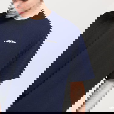 Тениска Patagonia P6 Logo Responsibili Tee Тъмно синьо | 38504 CNY, 3
